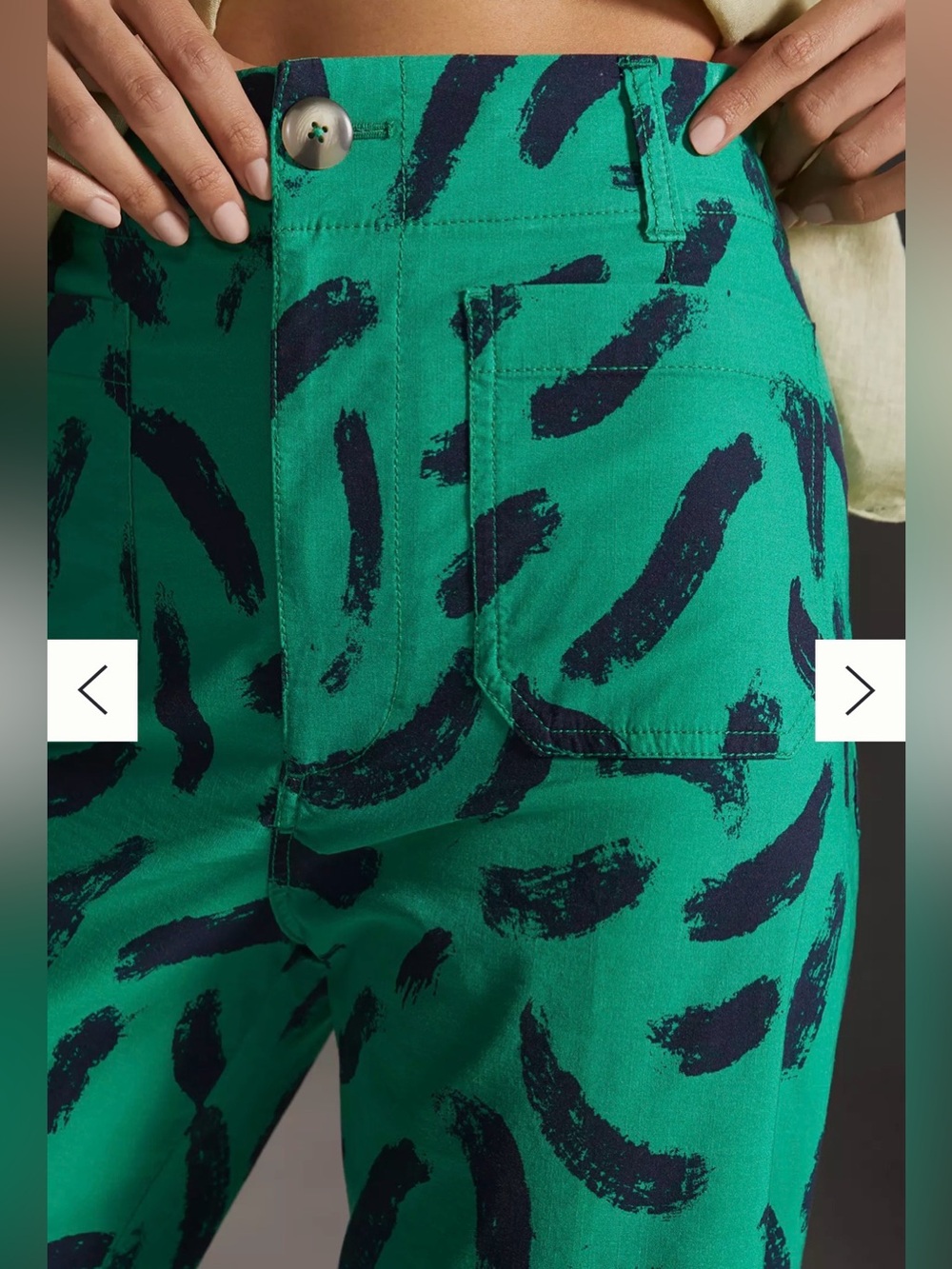 Maeve Anthropologie The Colette Pants Magic Fabric Ed Women 32 Crop Wide Leg 14 - Picture 4 of 15